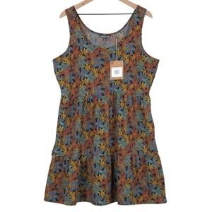 NWT Toad&Co Sunkissed Sunsana Dress Sz L Black Floral Dot